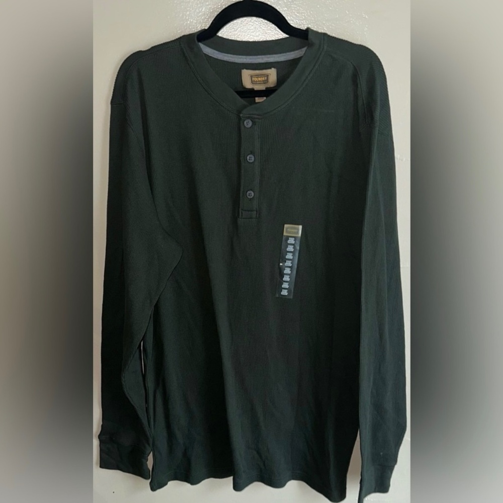 The Foundry Supply Co. Long Sleeve Green Tee